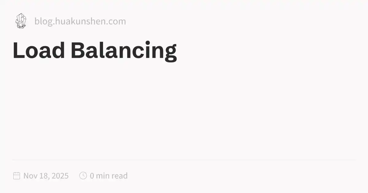 Loadbalace Load Balancing